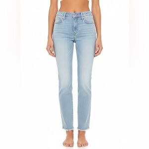 NEW AG Adriano Goldschmied Size 23 Mari High Rise Slim Straight Light Wash